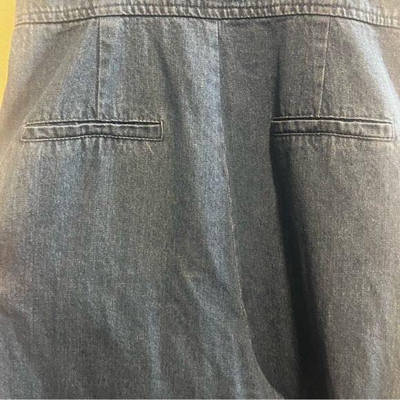 LE LIS Denim Jean Wide Leg Overalls - Picture 13 of 14